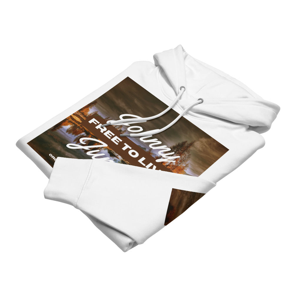 Free 2 Live - Organic Unisex Hoodie - Limited Edition Johnny Jungles  (JJ1)