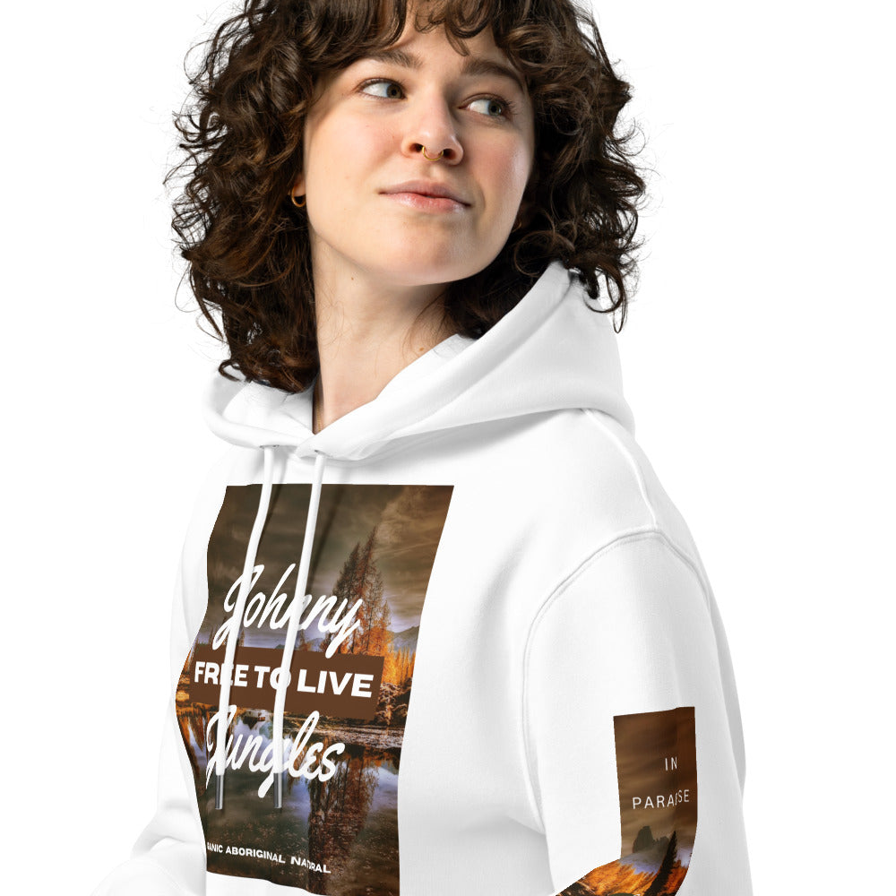 Free 2 Live - Organic Unisex Hoodie - Limited Edition Johnny Jungles  (JJ1)